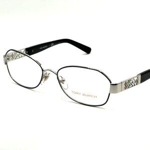 NEW TORY BURCH TY1043 3059 Silver Black Women Eyeglasses 52mm 17 135
